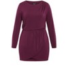 Women's Plus Size Kasey Dress - plum | CITY CHIC - 4 of 4