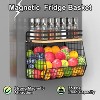 Magnetic Shelf for Fridge with Wood Lid, Fruit & Vegetable Storage Bin - 3 of 4