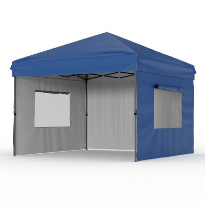 Canopy Tent 10x10 Easy Pop Up, Outdoor Shade Instant Canopy Tents, Comercial Instant Heavy DutyCanopy Pop Up Tent with 3 Sidewalls