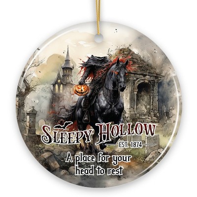 Vintage Sleepy Hollow Dark and Spooky Ornament, Headless Horseman Halloween Souvenir| OrnamentallyYou