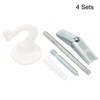 Unique Bargains Zinc Alloy Ceiling Hook with Hardware for Hanging Plant 4 Set - 3 of 4