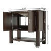 36" Bathroom Floor Cabinet with Rectangular Ceramic Sink, Soft-Close Handle-Free Doors, Large Storage and Open Bottom Shelf-Maison Boucle - 4 of 4