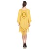 Women's Crocheted Fringed Trim Dress Cover Up - White Mark - 3 of 4