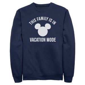 Men's Mickey & Friends This Family Is in Vacation Mode Sweatshirt - 1 of 4