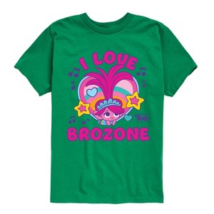 Boys' - Trolls - Poppy I Love Brozone Short Sleeve Graphic T-Shirt - 1 of 4