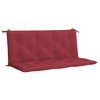 vidaXL Garden Bench Cushion Wine Red 47.2"x(19.7"+19.7")x2.8" Oxford Fabric - 2 of 4