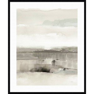 34" x 41" Influence of Line and Color Neutral Crop by Mike Schick: Amanti Art Vertical Lithograph - 1 of 4