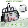 Transparent multifunctional handbag,crossbody bag with large capacity,portable travel bag,front compartment,double-sided mesh pockets - 3 of 4