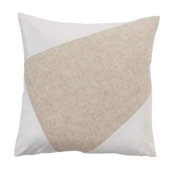 Saro Lifestyle Poly-Filled Throw Pillow With Geometric Velvet Design