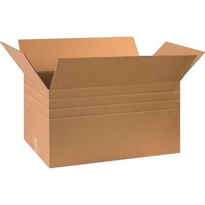 The Packaging Wholesalers 30x17x16 Multi-Depth Shipping Boxes 32 ECT Brown BS301716MD