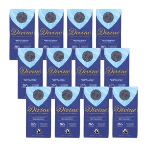 Divine Chocolate 26% Cocoa Seriously Smooth Milk Chocolate Bar - Case of 12/3 oz - 1 of 4