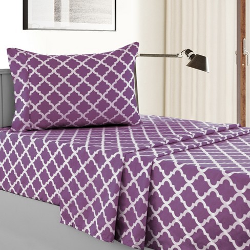 Lux Decor Collection Queen Bed Sheets Set - 4 Pc Microfiber Deep Pocket Bedding  Sheet Set - Gray : Target
