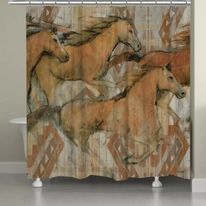 Laural Home Southwestern Horses Shower Curtain - 1 of 1