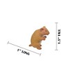 Collectible Wildlife Gifts | Hamster, Hammy, Rubber Animal, Educational, Realistic, Hand Painted,  Model,   Gift,    1 1/2"     F1677 B63 - 2 of 4