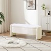 CAVINAS Storage Ottoman Bench,Upholstered Ottoman with Storage Compartment for Living Room,Bedroom,Orange/Green/Gray/White/Dark Gray - 2 of 4