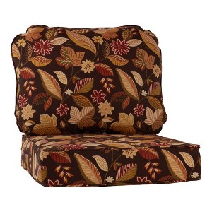 2-Piece Deep Seat Outdoor Cushion Set - 1 of 4