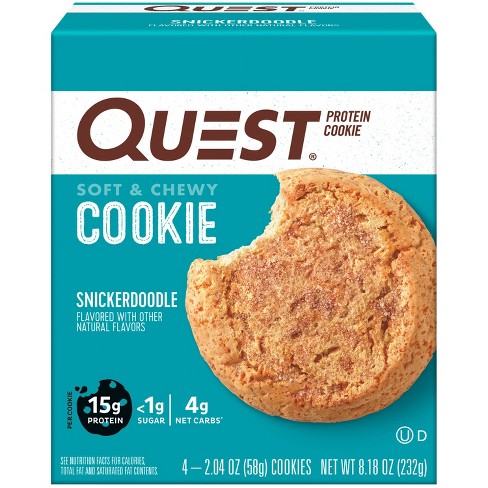 Quest Nutrition Protein Cookie - Snickerdoodle - 4pk - image 1 of 4
