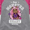 Girls' - Mattel - True Monster At Heart Shirt Tail Raglan Graphic T-shirt - 2 of 4