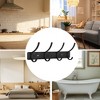Unique Bargains Wall Mount Coat Rack with Hooks Used for Hanging Hat Towel Bathrooms - 3 of 4