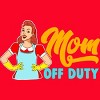 Women's Design By Humans Mom Off Duty Cartoon By savariya Racerback Tank Top - 2 of 2