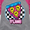 Girls' - Instant Message - Y2K Pizza Slice Shirt Tail Raglan Graphic T-shirt - 2 of 4