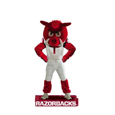 University of Arkansas Red and White Polyresin Mascot Statue