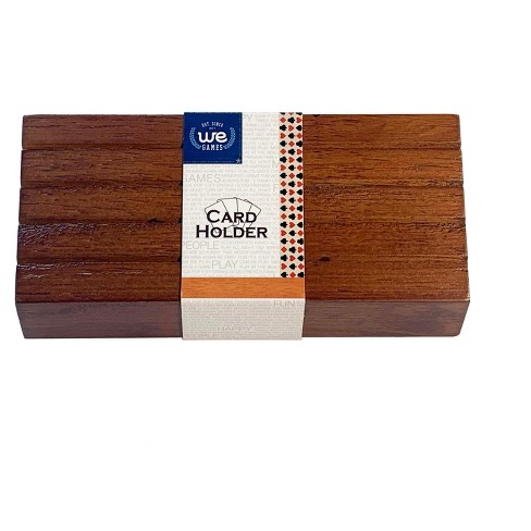 samba card game wood card rack