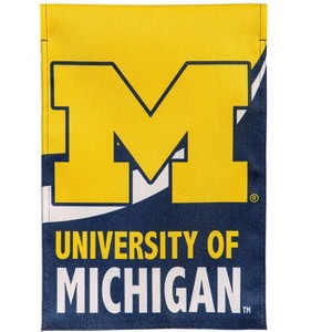 NCAA University Of Michigan Garden Flag 12x18 Double Sided, Officially Licensed Sports Flags For Outside, Indoor and Outdoor Students & Alumni - 1 of 1