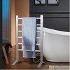 MaseiKar Electric Heated Towel Rack，Stainless Steel Wall Mounted Towel Warmer for Bathroom,No wiring or plumbing is needed. - 2 of 3