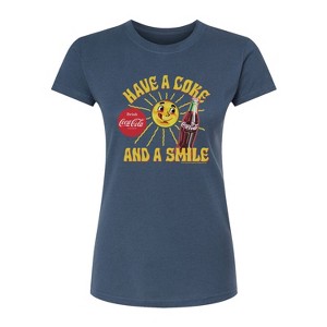 Women's - Coca-cola - Have A Coke And A Smile Fitted Graphic T-Shirt - 1 of 2