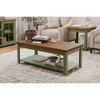 NicBex Retro Style 48"Rectangle Coffee Table with Storage Shelf,Simple Tea Table,Center Table for Living Room - 3 of 4
