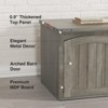 Double Cat Litter Box Enclosure, Hidden Litter Box Furniture for 2 Cats, Cat House with Scratch Pad - 4 of 4