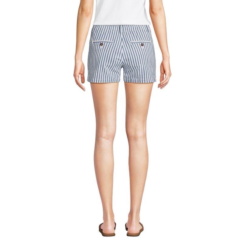 Lands' End Women's Elastic Back Classic 5" Chino Shorts, 2 of 5