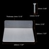 Unique Bargains Acrylic Floating Wall Mounted Floating Shelf for Bathroom Wall Decoration - 2 of 4