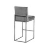 Meridian Furniture,Giselle Grey Velvet Stool - 2 of 4
