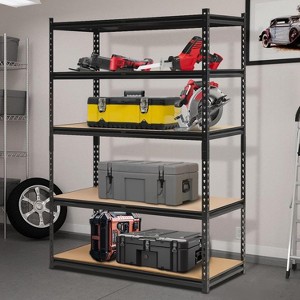 Acekool 5-Tier Garage Shelving Unit - 48"W x 24"D x 72"H Heavy Duty Metal Rack, Adjustable Shelves Holds 2000 lbs, for Storage & Organization - 1 of 4