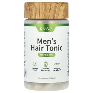 Snap Supplements Men's Hair Tonic, Hair & Beard, 90 Capsules - 1 of 2