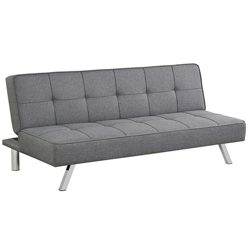 Costway Convertible Futon Sofa Bed Adjule Sleeper With Stainless Steel Legs Target