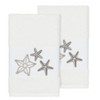 Linum Home Textiles 100% Turkish Cotton LYDIA Embellished Towel Set - 2 of 3
