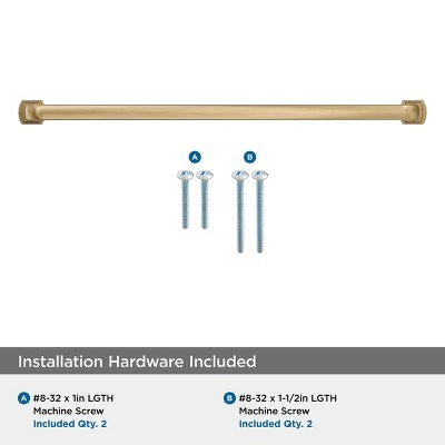 Champagne Bronze 12-5/8" Modern Bar Cabinet Pull