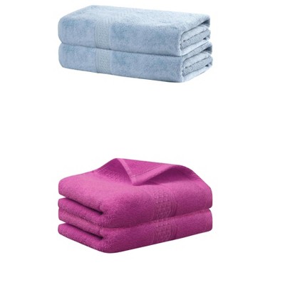 REGALWOVEN Cotton Bath Hands Towel Sets For Bathroom, Gym, SPA 2 Pack