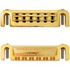 Leo Quan Badass Wraparound Guitar Bridge With SAE 5/16" Locking Studs Gold - 2 of 3