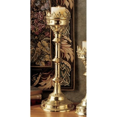 Design Toscano Chartres Cathedral Gothic Candlestick: Grande