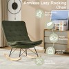 CAVINAS Accent Chair Rocking Chair with Wide Backrest Comfortable Lounge Chair with Seat Wood Base - 3 of 4