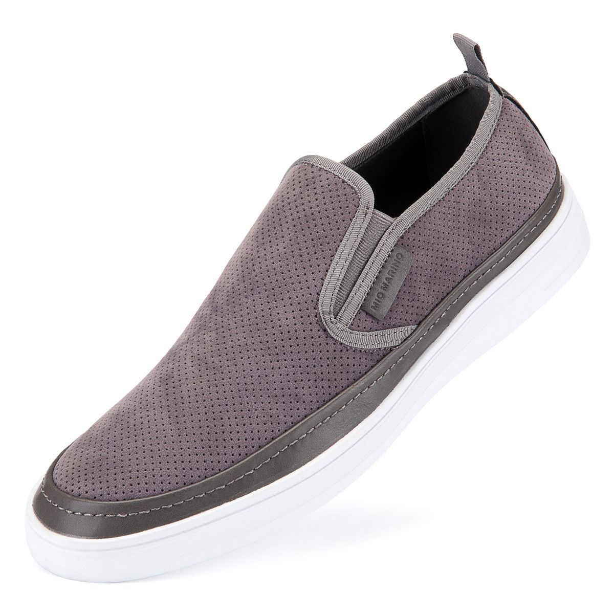 Mio Marino - Men's Suede Slip-On Fashion Sneaker