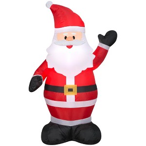 Gemmy Christmas Airblown Inflatable Santa, 4 ft Tall, Multi - 1 of 4