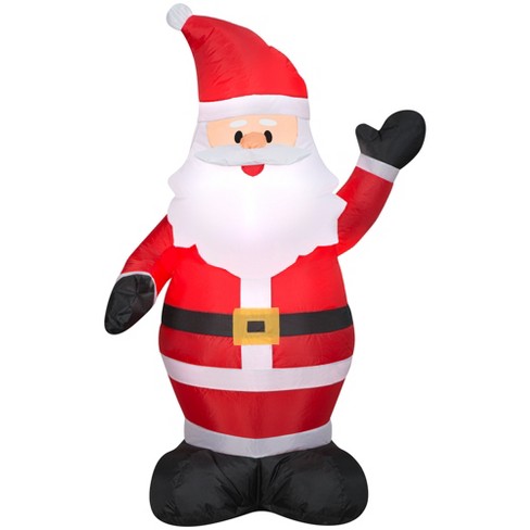 Gemmy Christmas Airblown Inflatable Santa, 4 Ft Tall, Multi : Target