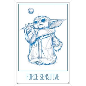 Trends International Star Wars: The Mandalorian: Grogu Moments - Force Sensitive Framed Wall Poster Prints - 1 of 4