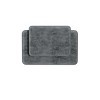 Hastings Home Memory Foam Bathroom Rug Set - Gray, 2-Piece - 3 of 4