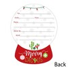 Big Dot of Happiness Merry Cactus - Shaped Fill-in Invitations - Christmas Cactus Party Invitation Cards with Envelopes - Set of 12 - 3 of 4